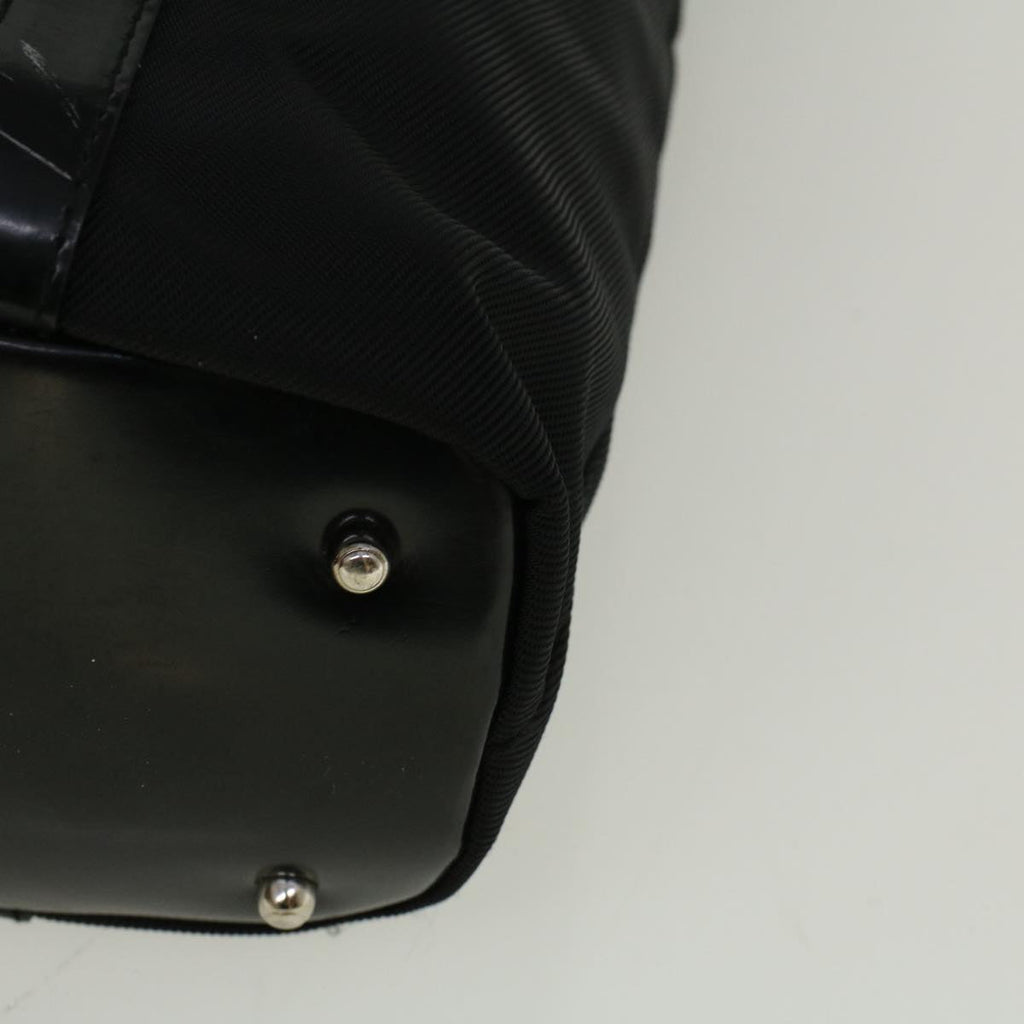 GUCCI Bamboo Hand Bag Nylon Black 000 3754 0508 bs8770