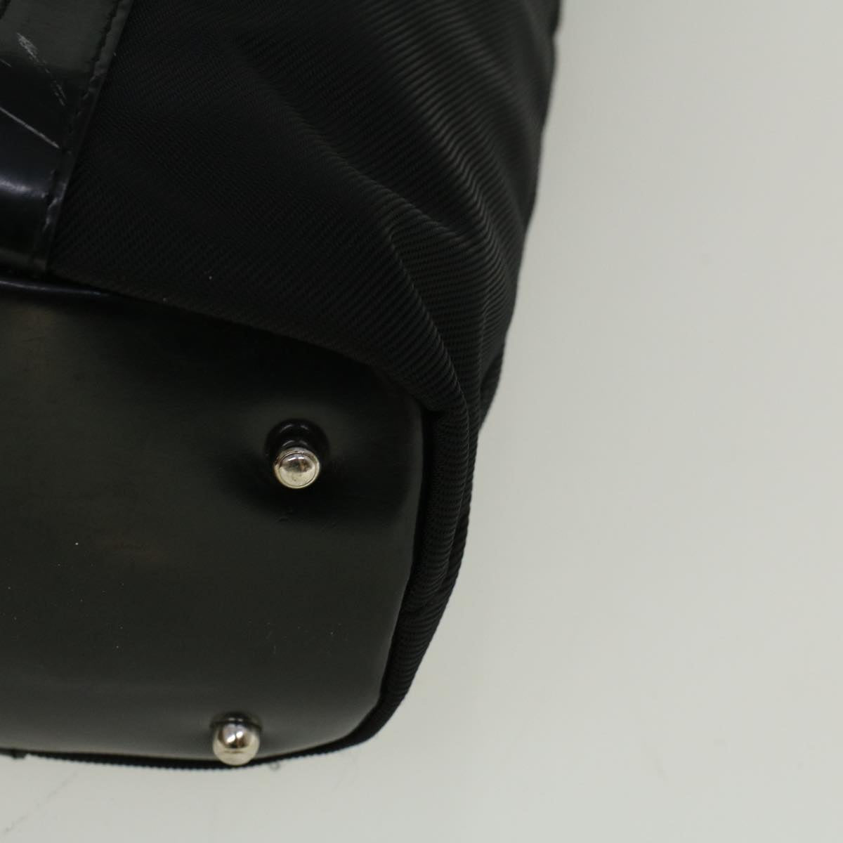 GUCCI Bamboo Hand Bag Nylon Black 000 3754 0508 bs8770