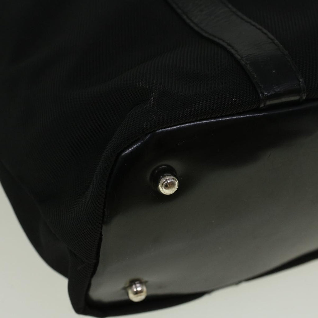 GUCCI Bamboo Hand Bag Nylon Black 000 3754 0508 bs8770