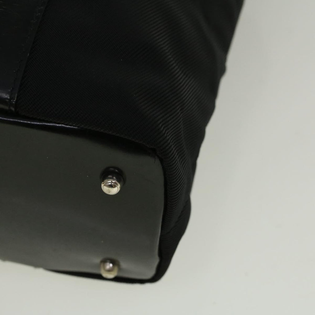 GUCCI Bamboo Hand Bag Nylon Black 000 3754 0508 bs8770