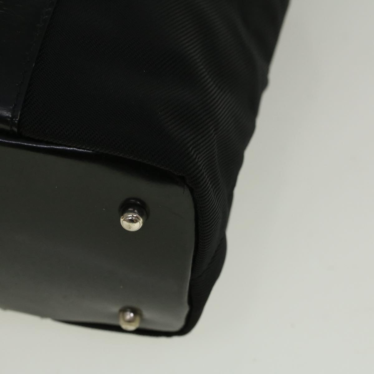 GUCCI Bamboo Hand Bag Nylon Black 000 3754 0508 bs8770