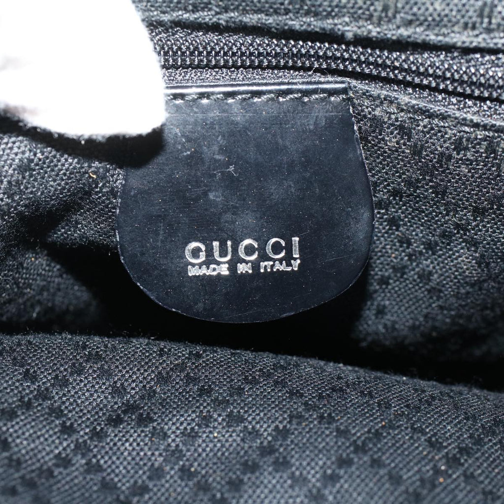 GUCCI Bamboo Hand Bag Nylon Black 000 3754 0508 bs8770