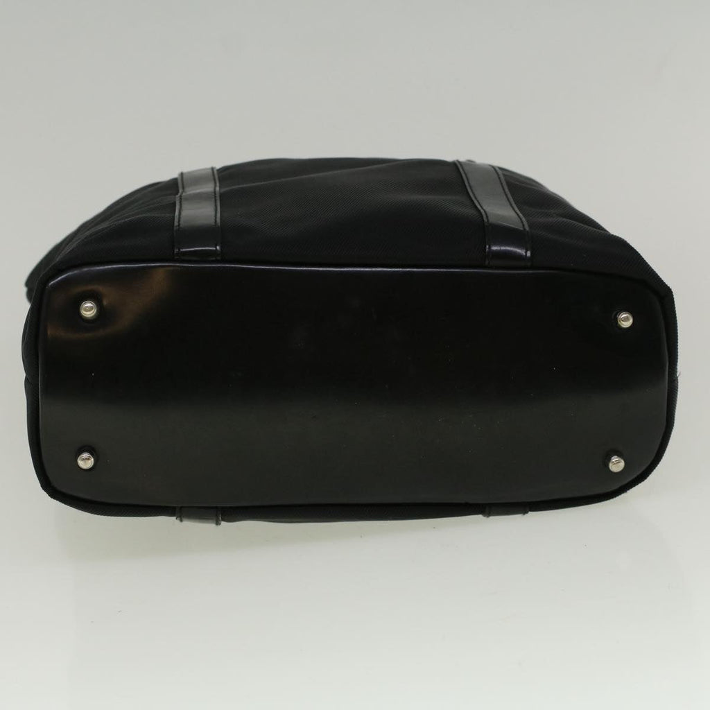 GUCCI Bamboo Hand Bag Nylon Black 000 3754 0508 bs8770