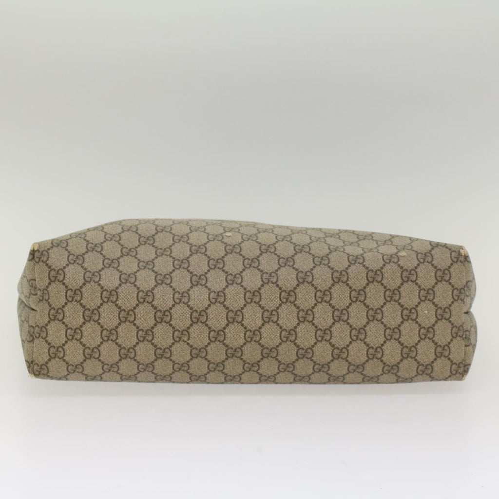 GUCCI GG Supreme Tote Bag PVC Leather Beige 211134 bs8774