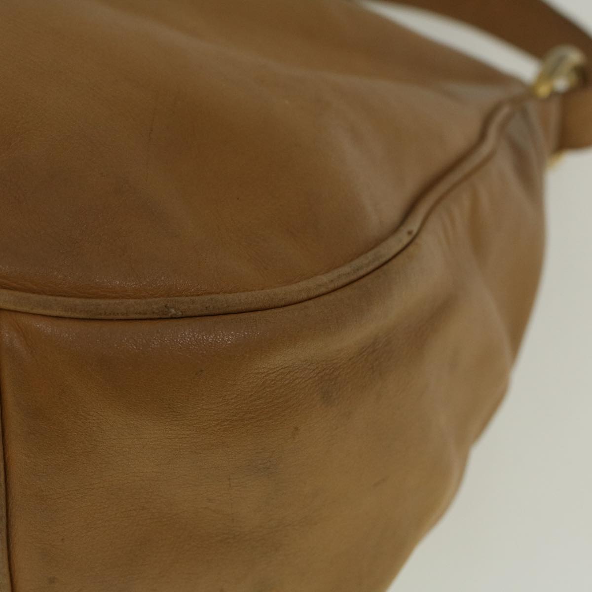 GUCCI Shoulder Bag Leather Beige 001 115 1373 bs8793