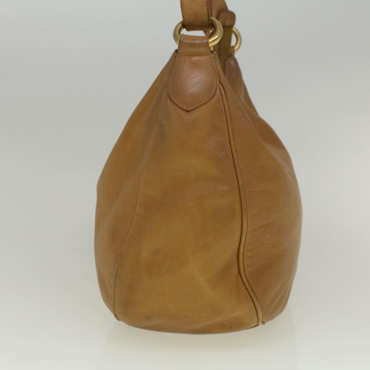 GUCCI Shoulder Bag Leather Beige 001 115 1373 bs8793