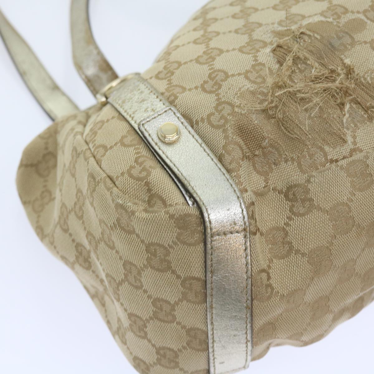 GUCCI GG Canvas Shoulder Bag Nylon Leather 3Set Beige Brown black bs8794