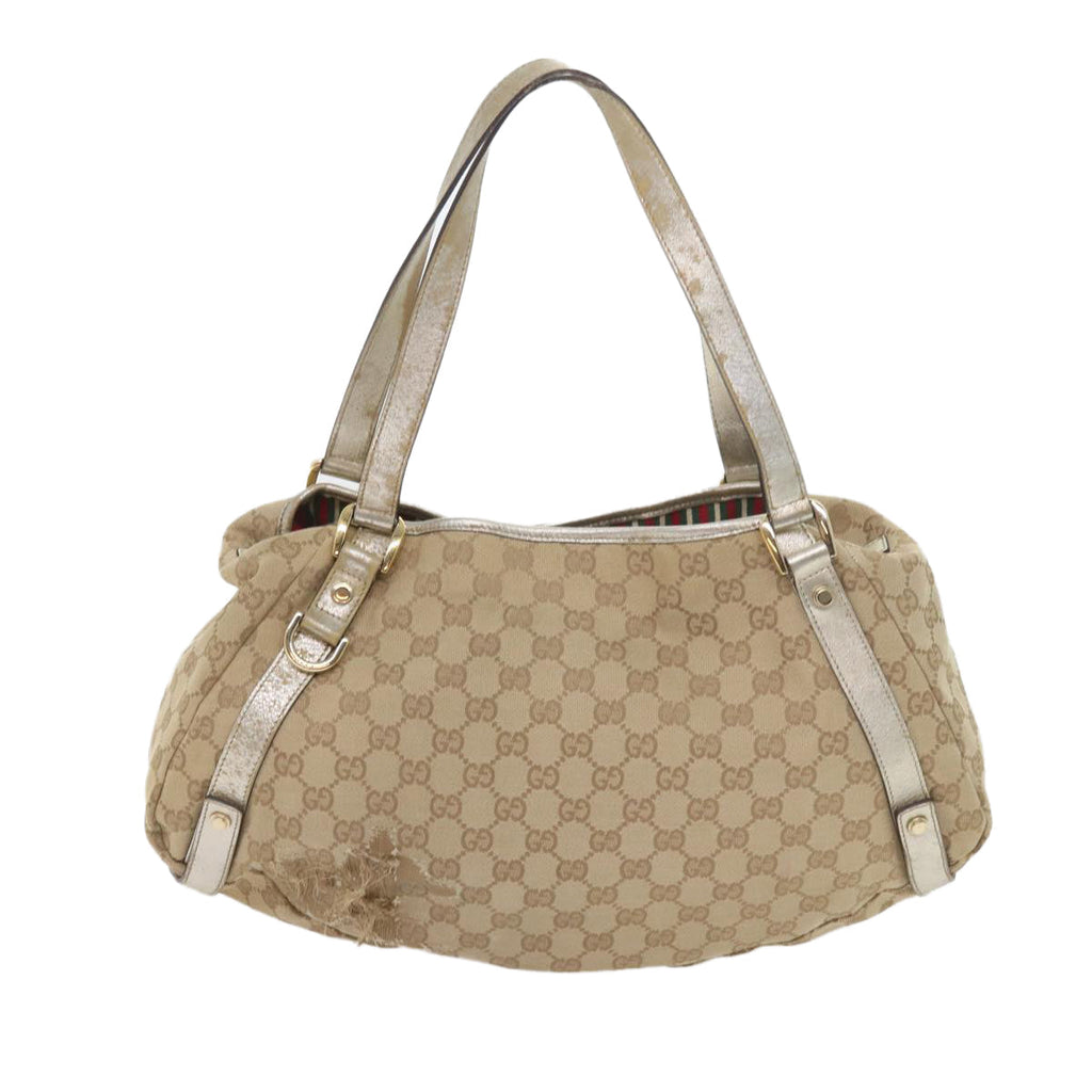 GUCCI GG Canvas Shoulder Bag Nylon Leather 3Set Beige Brown black bs8794