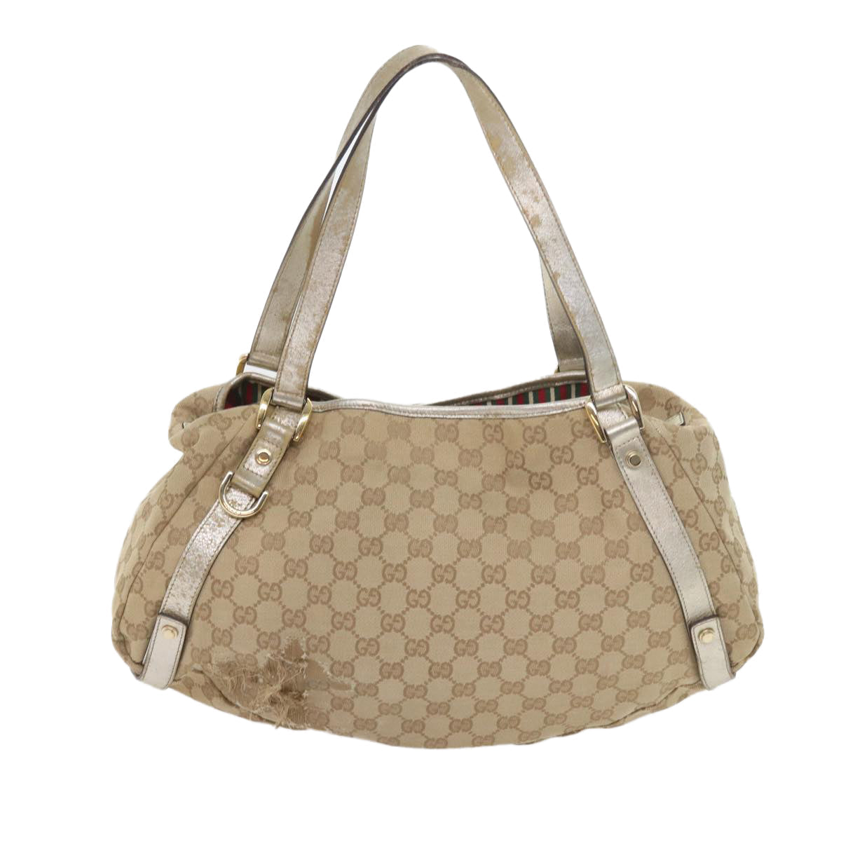 GUCCI GG Canvas Shoulder Bag Nylon Leather 3Set Beige Brown black bs8794