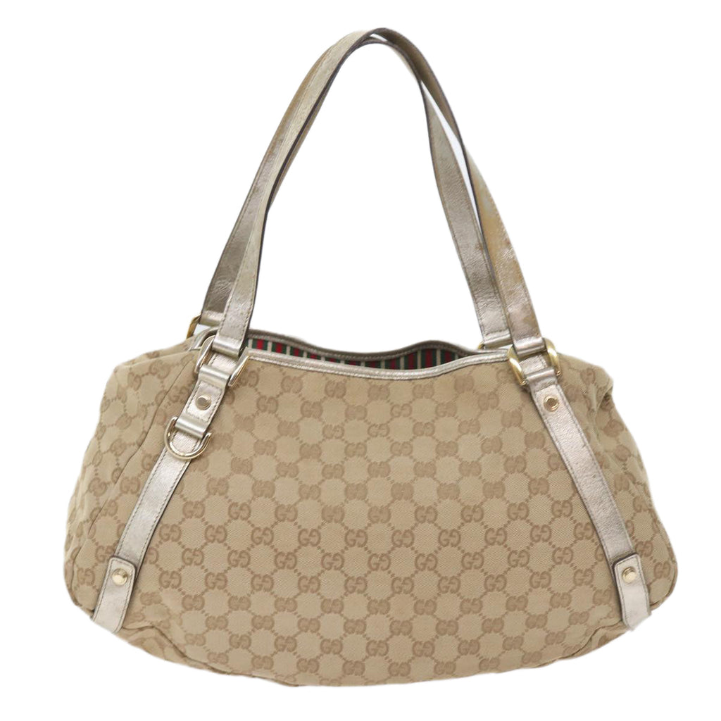 GUCCI GG Canvas Shoulder Bag Nylon Leather 3Set Beige Brown black bs8794