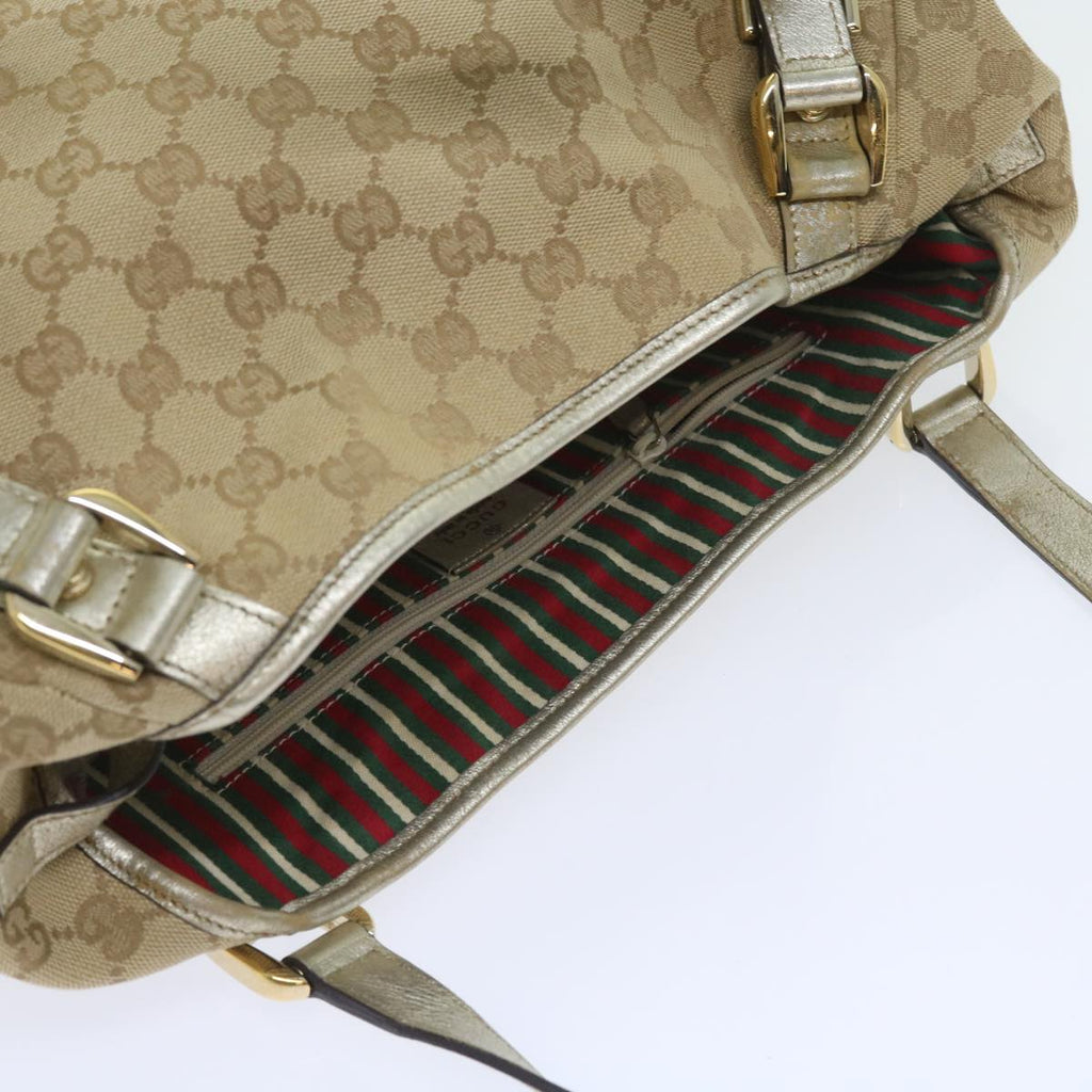 GUCCI GG Canvas Shoulder Bag Nylon Leather 3Set Beige Brown black bs8794