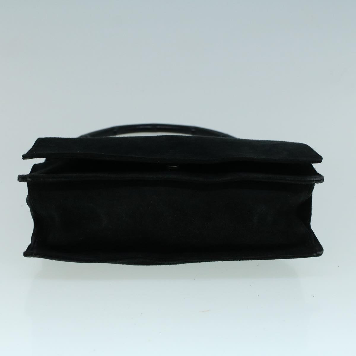 GUCCI Bamboo Shoulder Bag Suede Black 001 3243 200047 bs8922