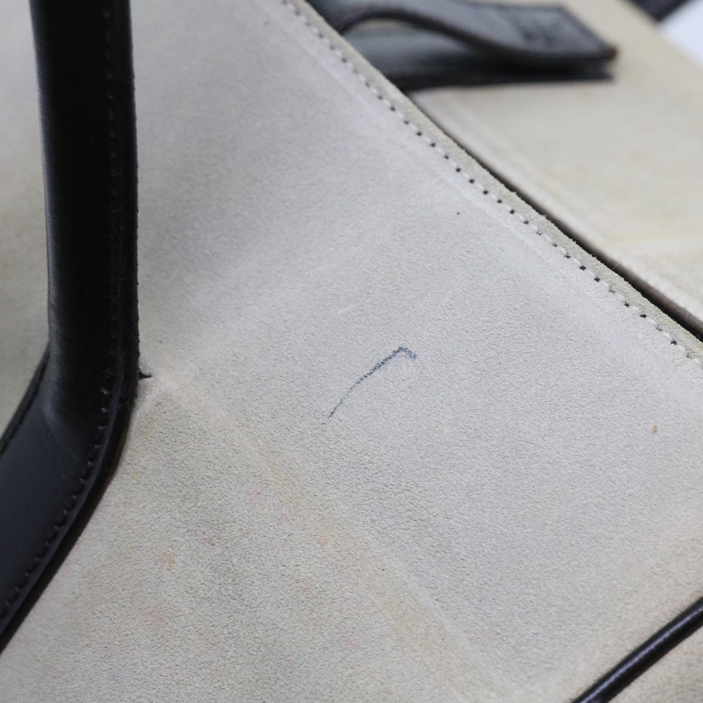 GUCCI Hand Bag Suede White 000 0844 bs8960