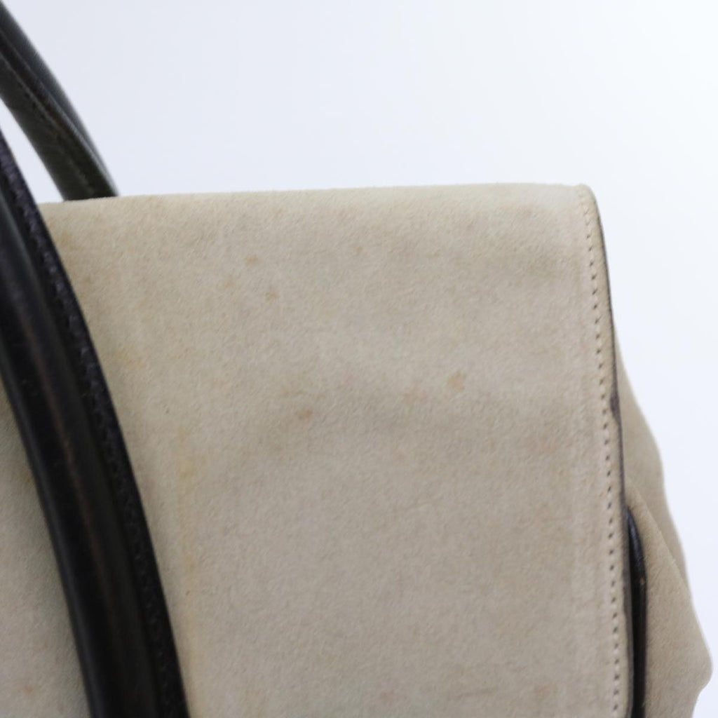 GUCCI Hand Bag Suede White 000 0844 bs8960