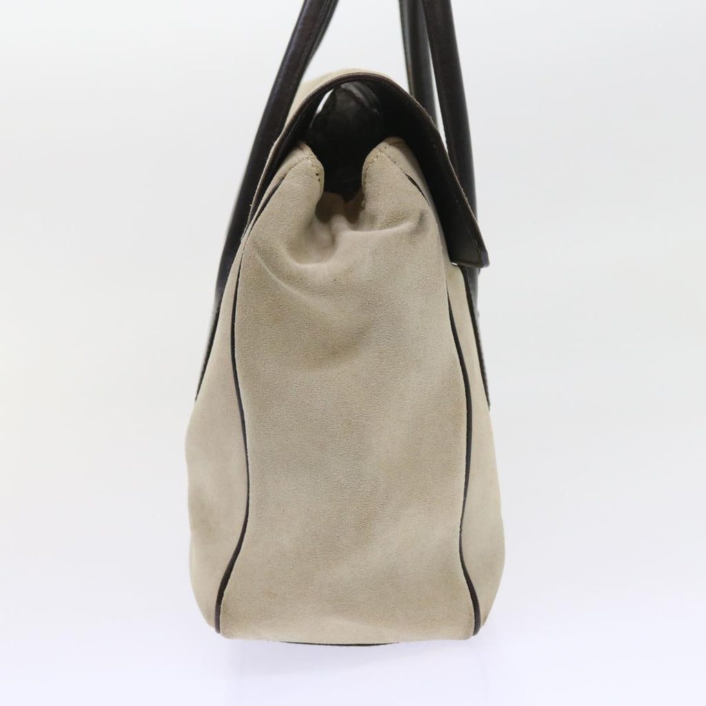 GUCCI Hand Bag Suede White 000 0844 bs8960