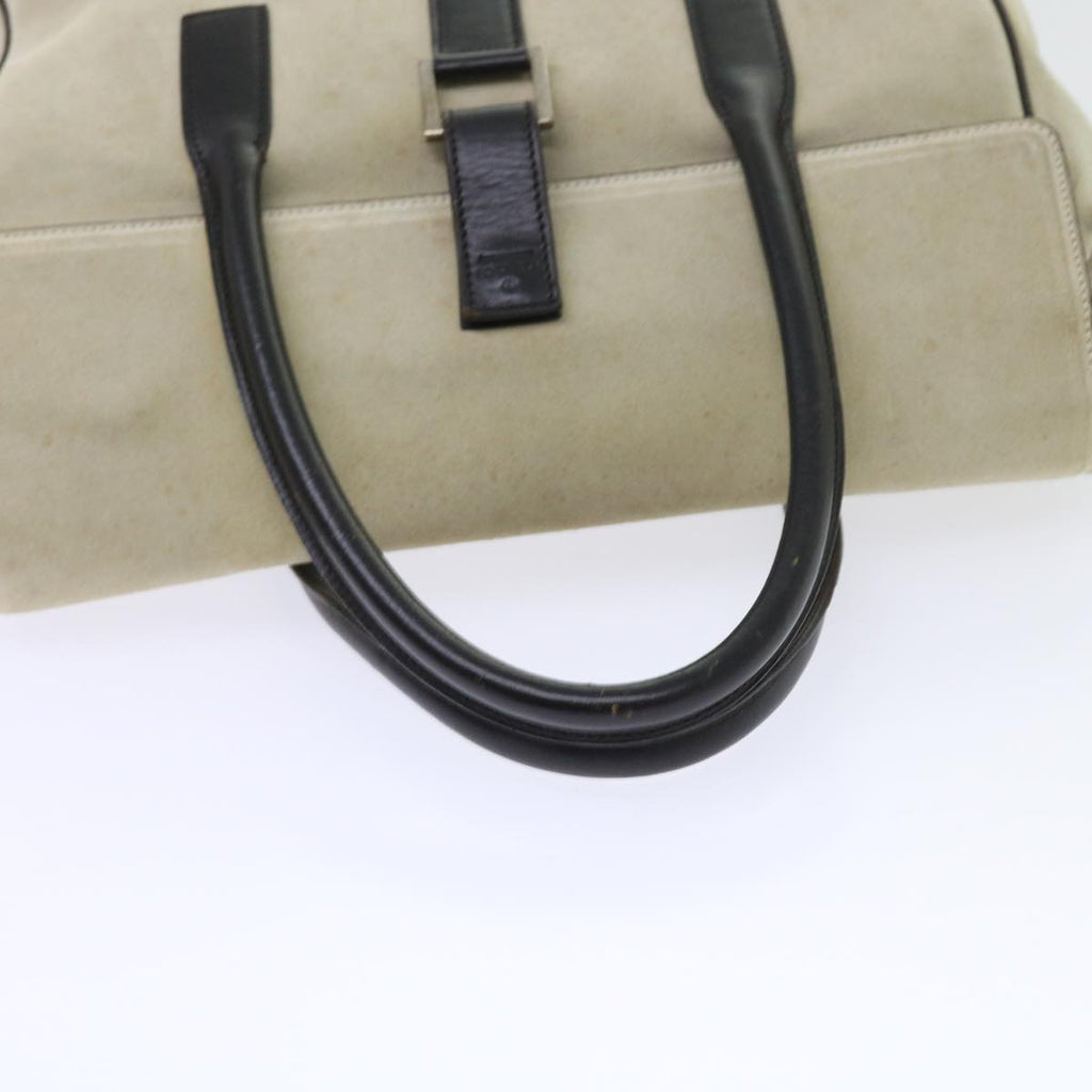 GUCCI Hand Bag Suede White 000 0844 bs8960