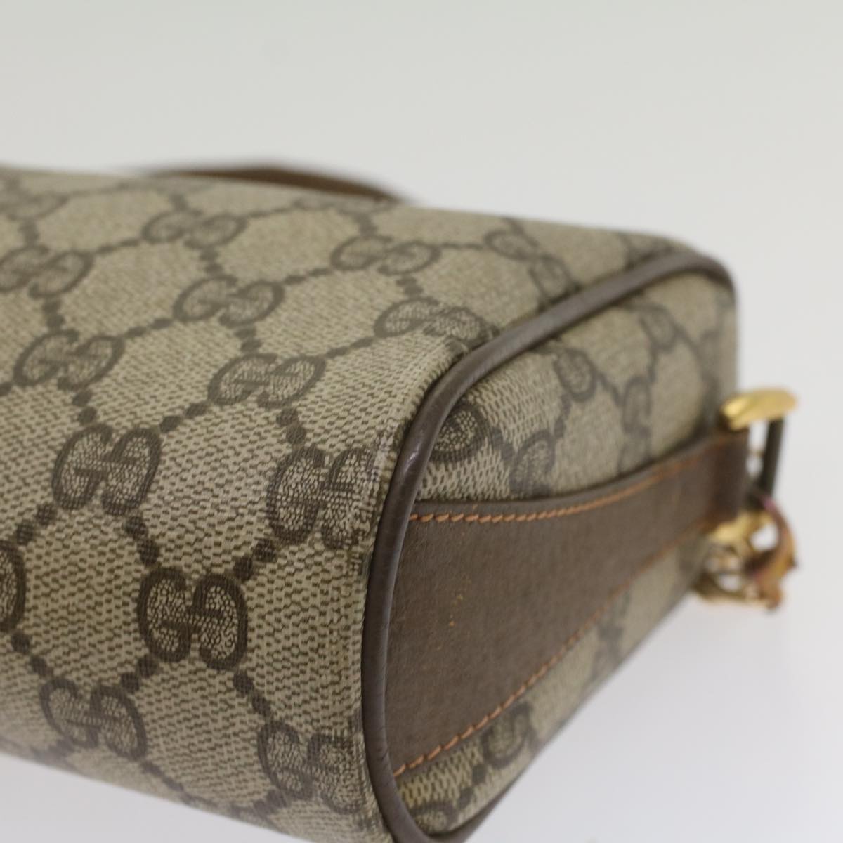GUCCI GG Supreme Web Sherry Line Shoulder Bag Beige Red 89 02 018 bs9008