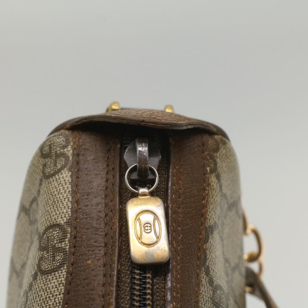 GUCCI GG Supreme Web Sherry Line Shoulder Bag Beige Red 89 02 018 bs9008