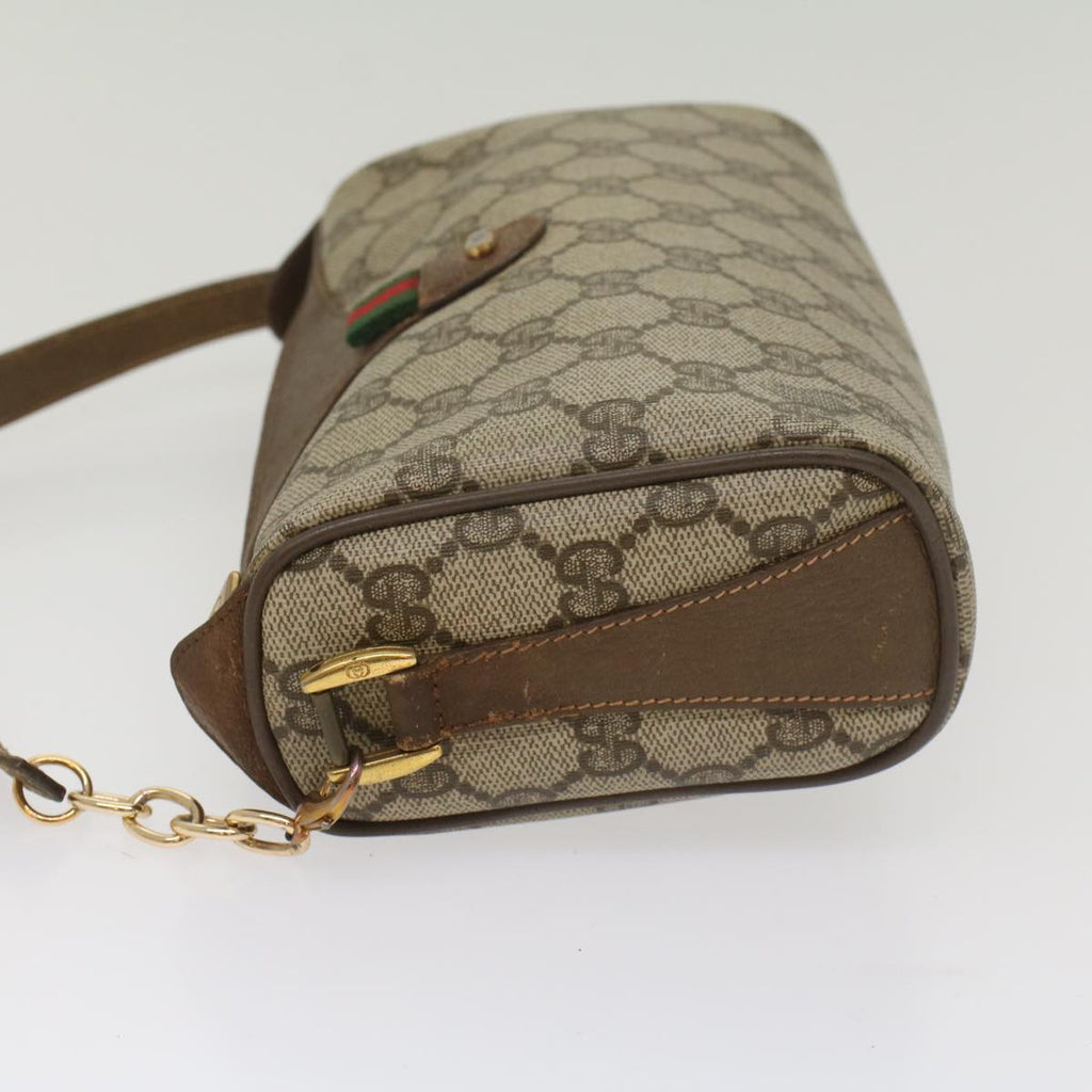 GUCCI GG Supreme Web Sherry Line Shoulder Bag Beige Red 89 02 018 bs9008