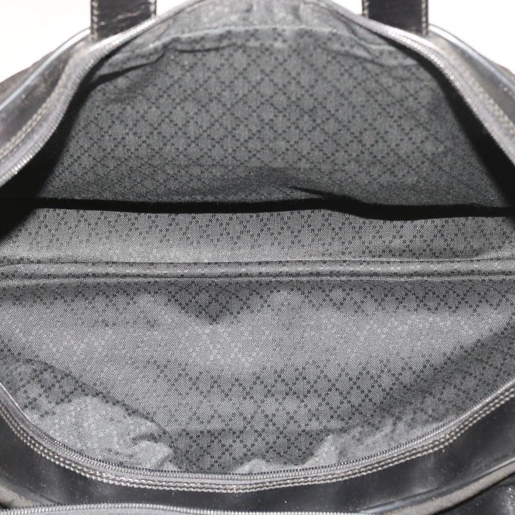 GUCCI Boston Bag Canvas Leather Black bs9009