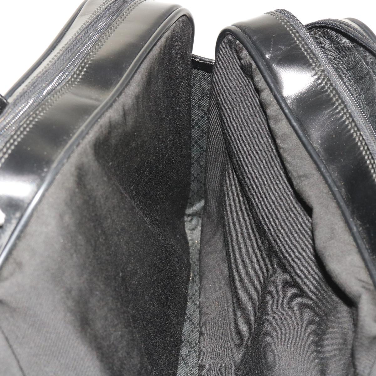 GUCCI Boston Bag Canvas Leather Black bs9009
