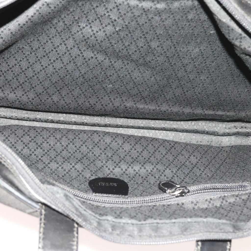 GUCCI Boston Bag Canvas Leather Black bs9009