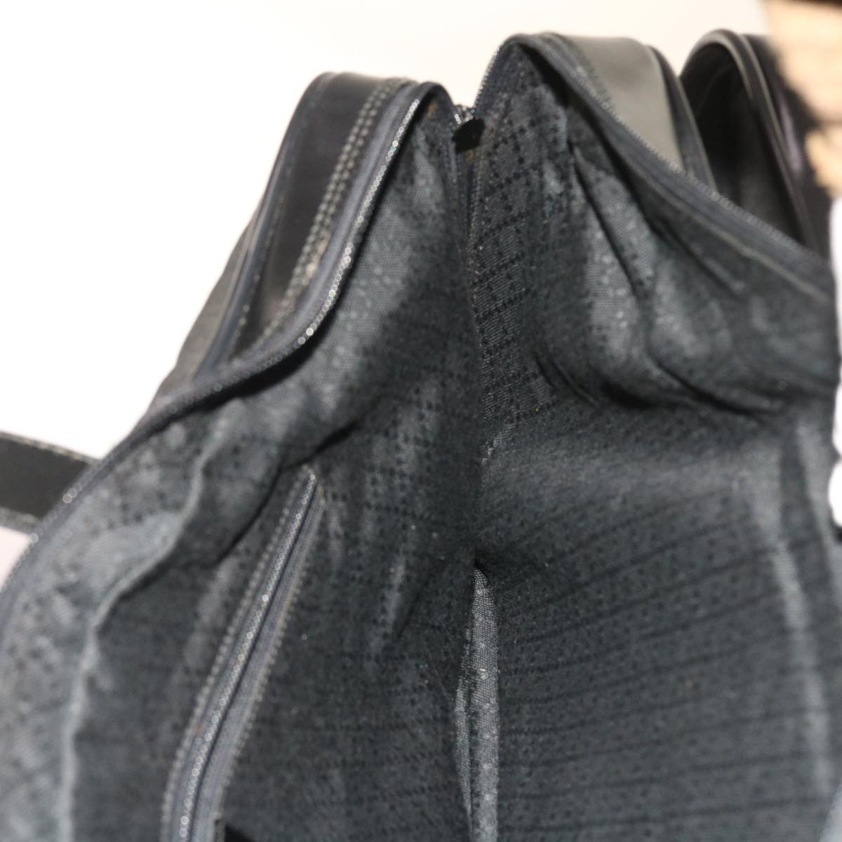 GUCCI Boston Bag Canvas Leather Black bs9009