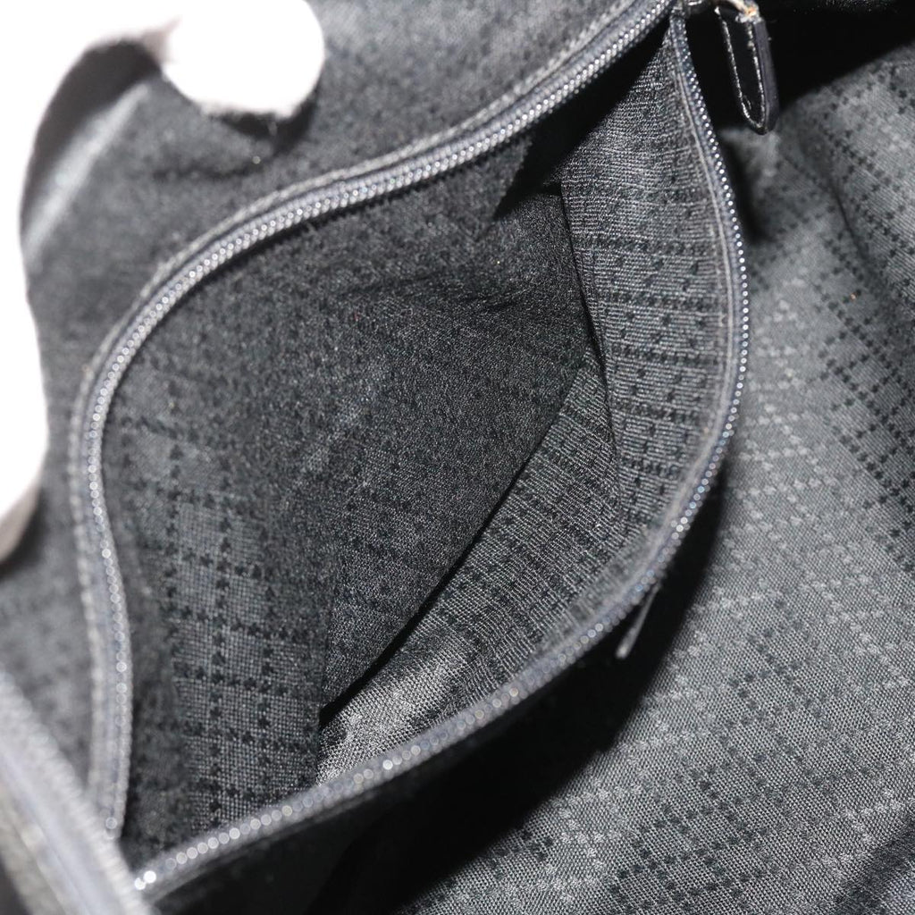 GUCCI Boston Bag Canvas Leather Black bs9009