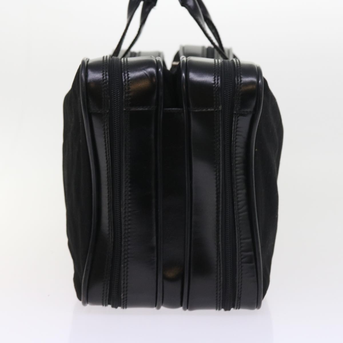 GUCCI Boston Bag Canvas Leather Black bs9009