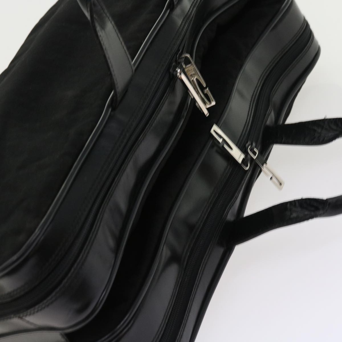 GUCCI Boston Bag Canvas Leather Black bs9009