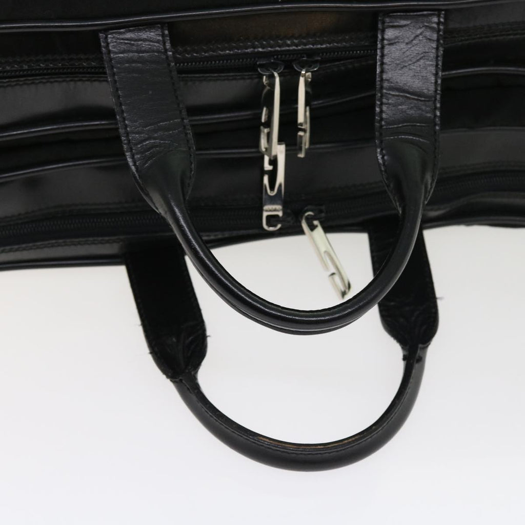 GUCCI Boston Bag Canvas Leather Black bs9009