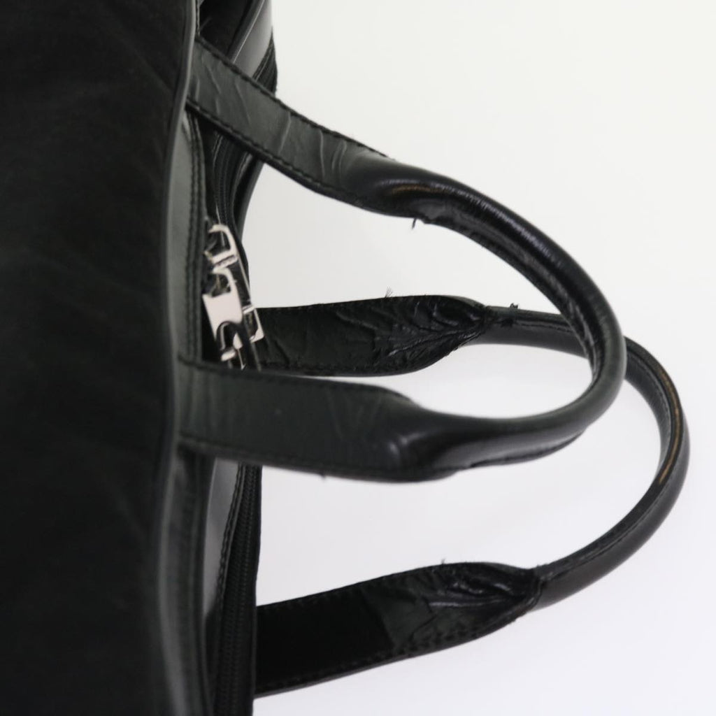 GUCCI Boston Bag Canvas Leather Black bs9009