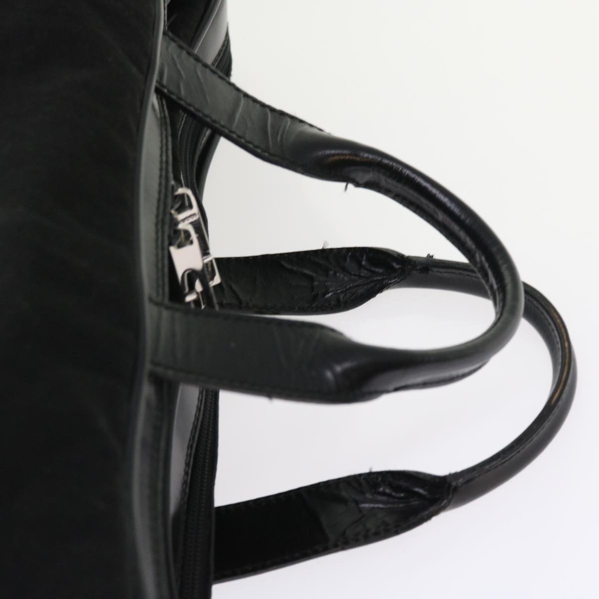 GUCCI Boston Bag Canvas Leather Black bs9009