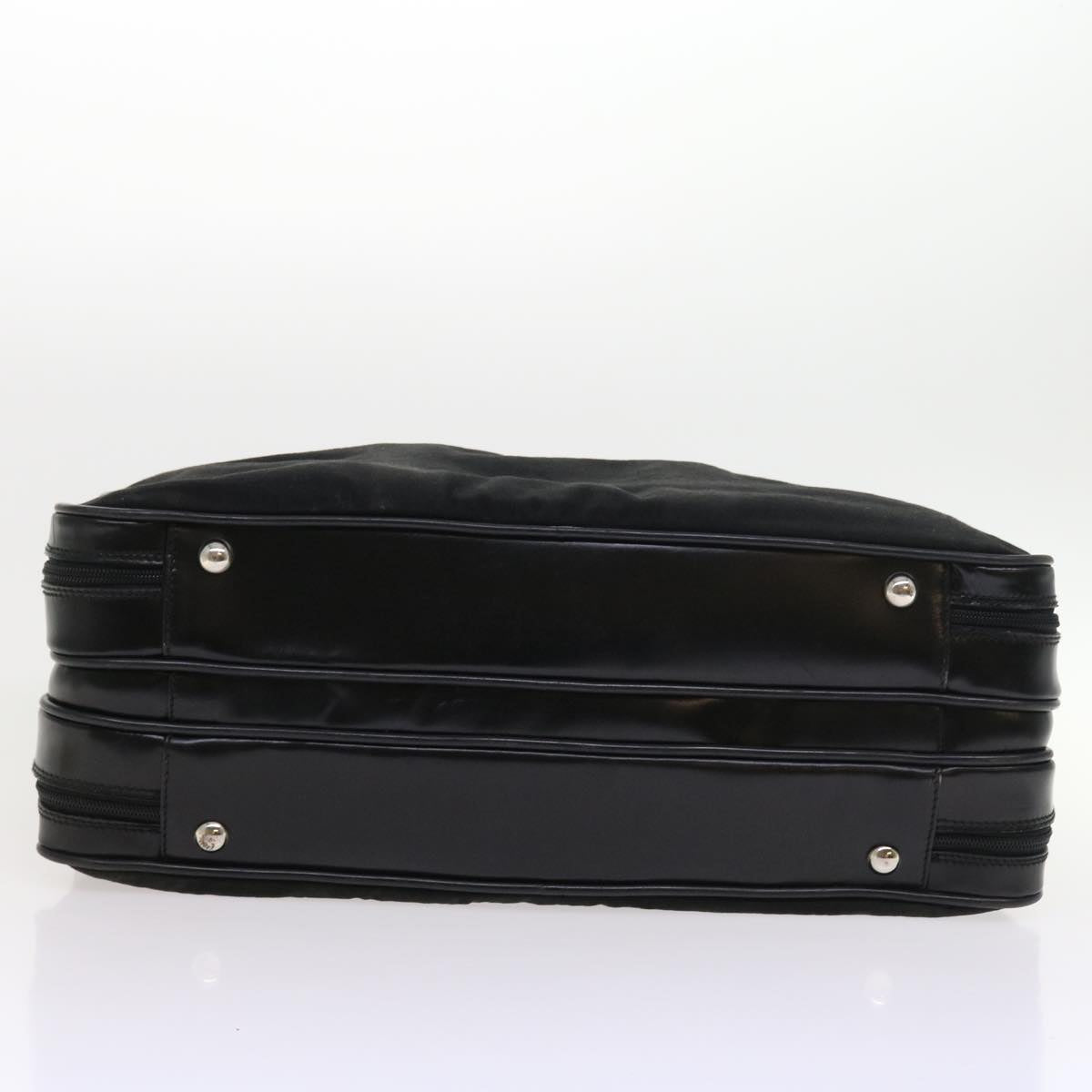 GUCCI Boston Bag Canvas Leather Black bs9009