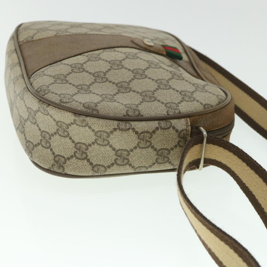 GUCCI GG Supreme Web Sherry Line Shoulder Bag Beige Red 89 01 034 bs9010