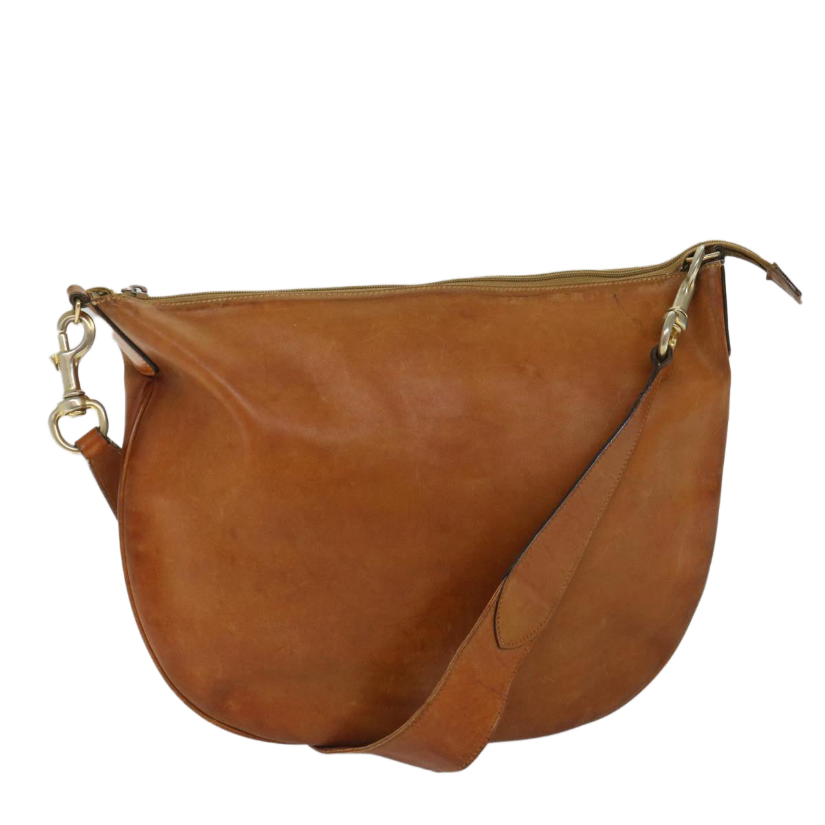 GUCCI Shoulder Bag Leather Brown bs9014