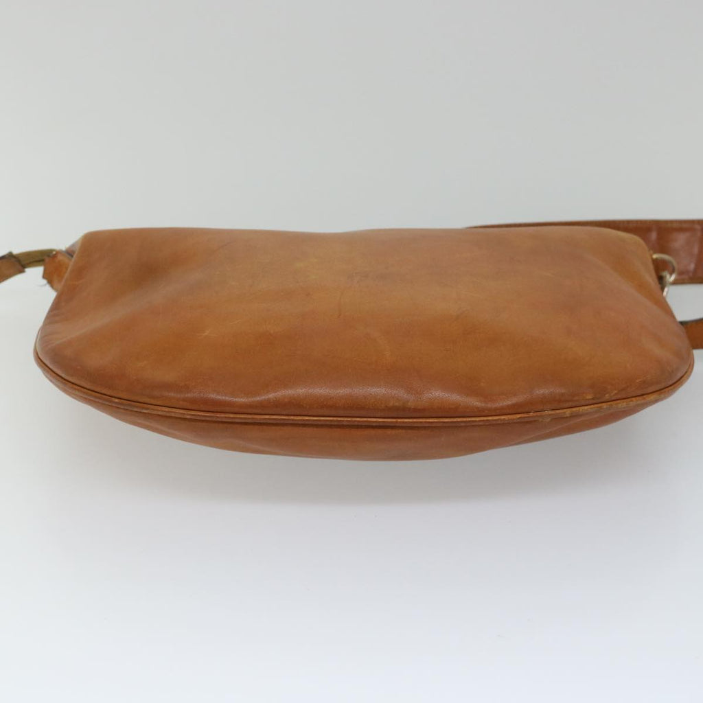 GUCCI Shoulder Bag Leather Brown bs9014