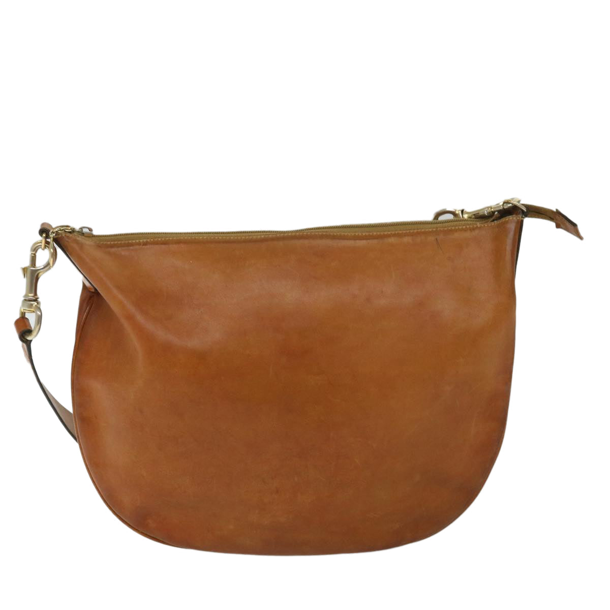 GUCCI Shoulder Bag Leather Brown bs9014