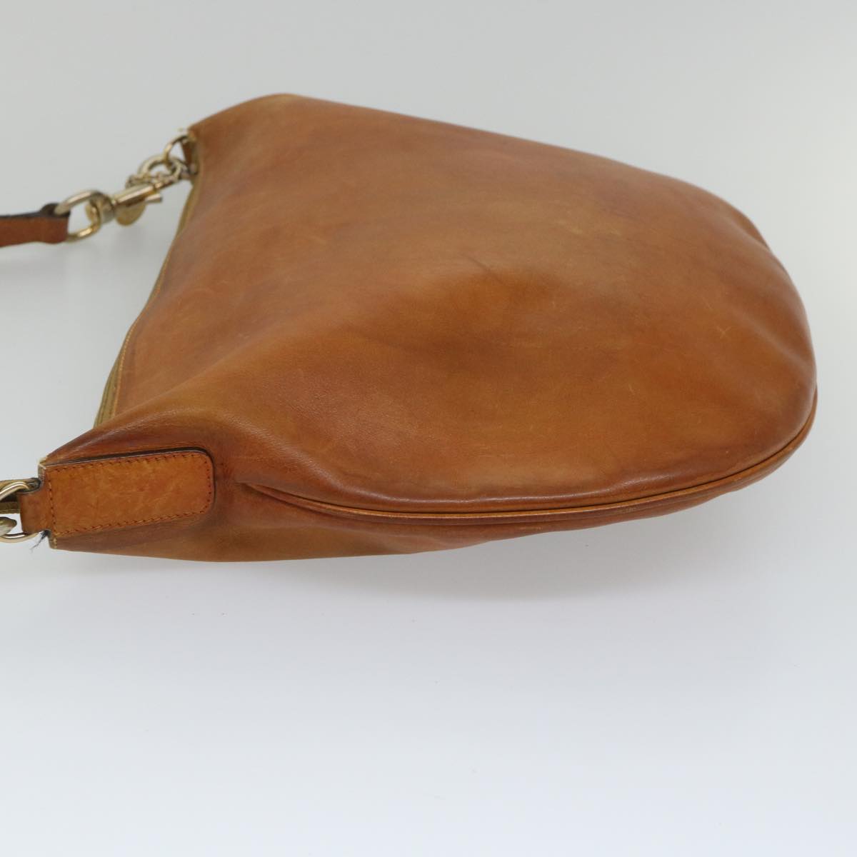 GUCCI Shoulder Bag Leather Brown bs9014