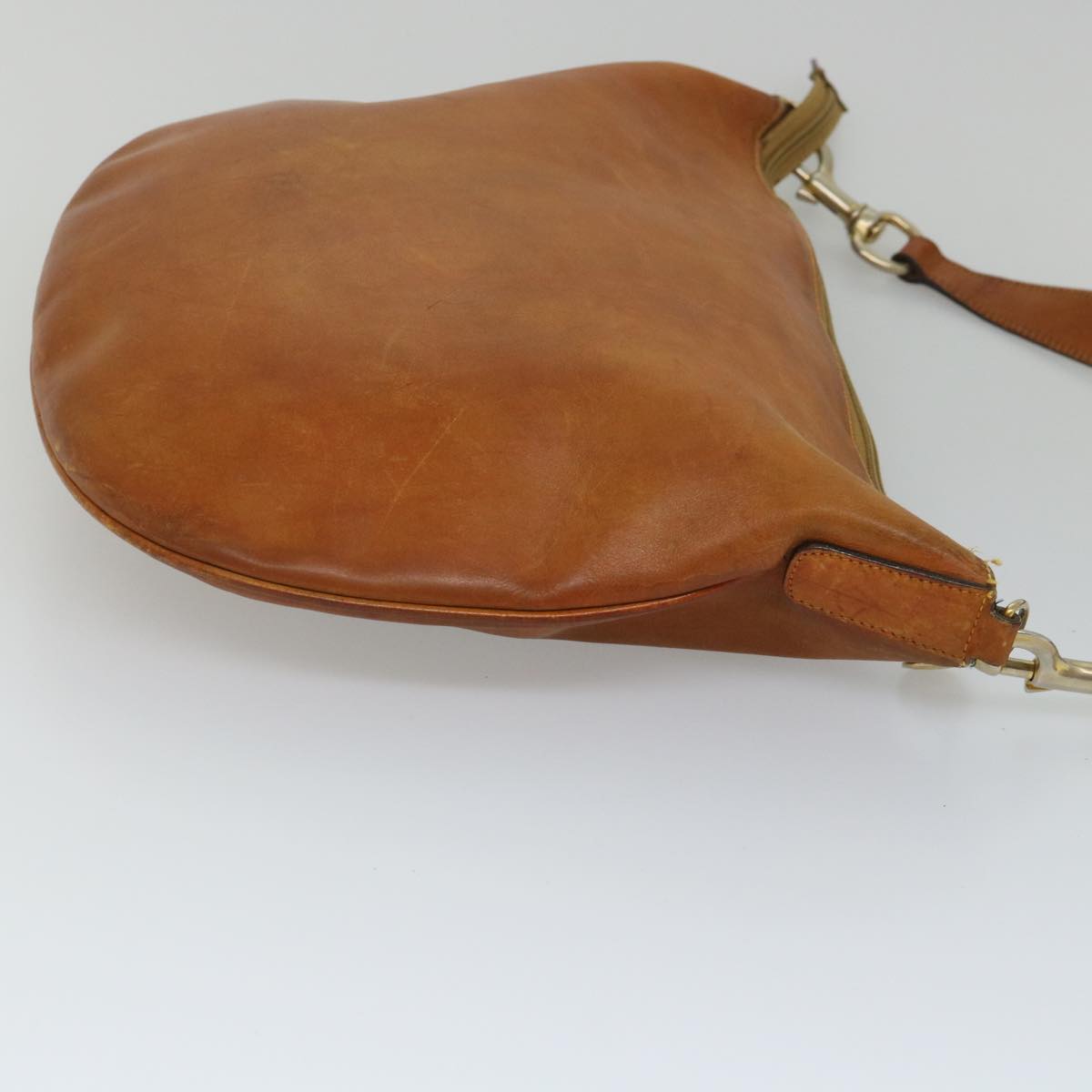 GUCCI Shoulder Bag Leather Brown bs9014