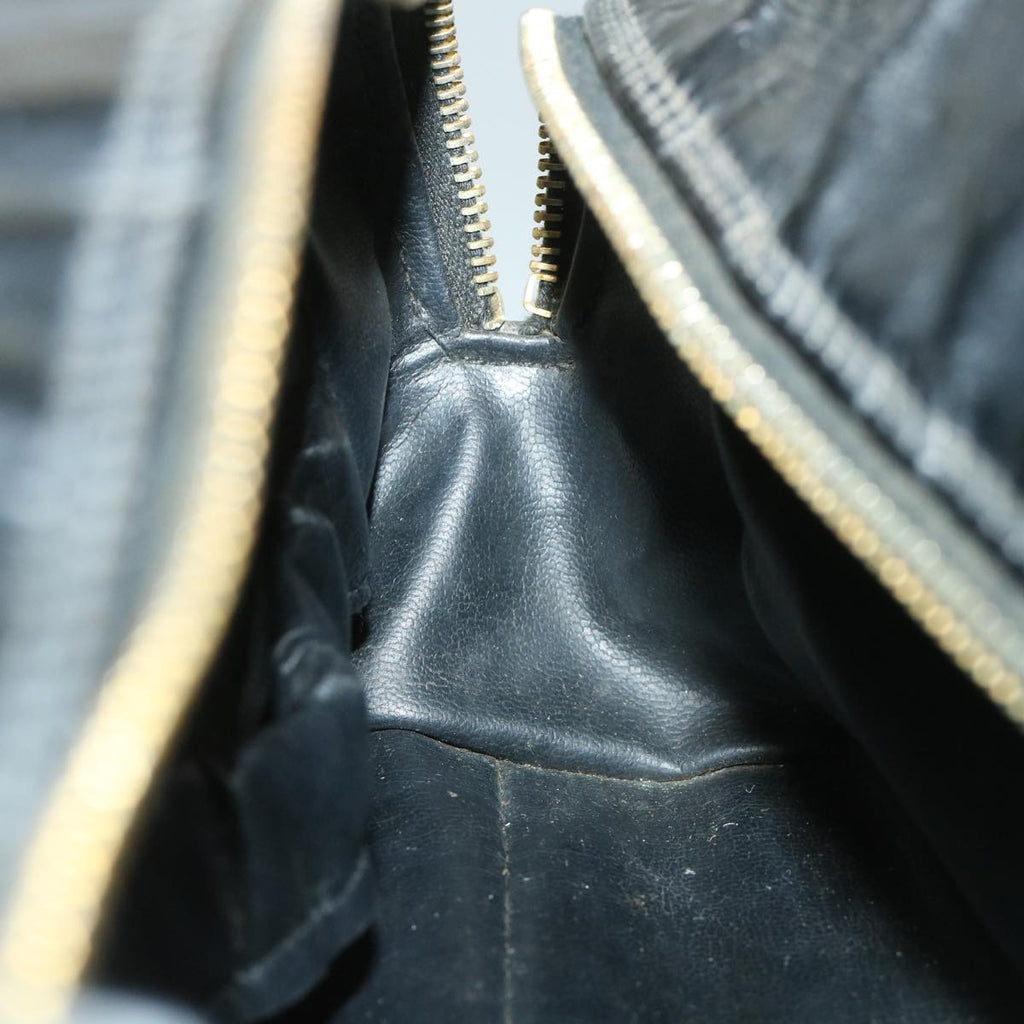 CHANEL Clutch Bag Patent leather Black CC bs9031