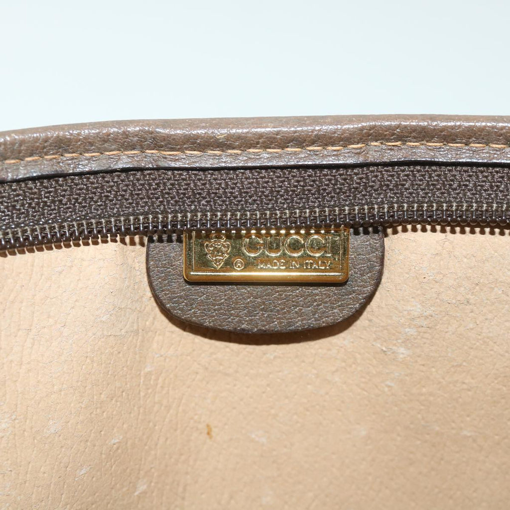GUCCI GG Supreme Clutch Bag PVC Leather Beige 014 115 0100 bs9067