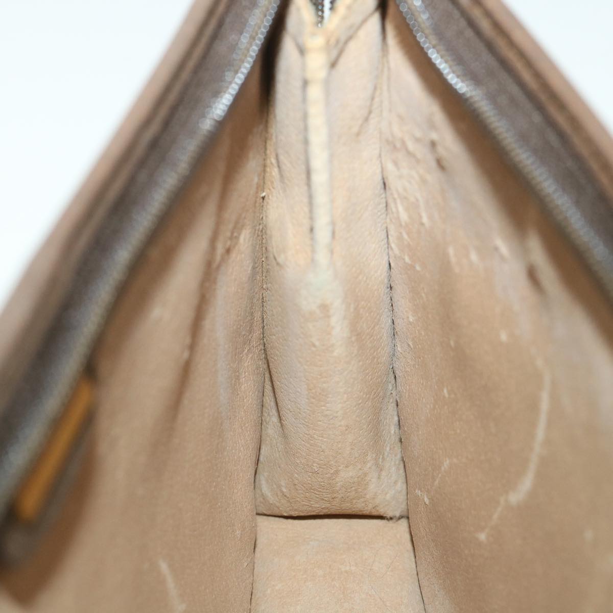 GUCCI GG Supreme Clutch Bag PVC Leather Beige 014 115 0100 bs9067