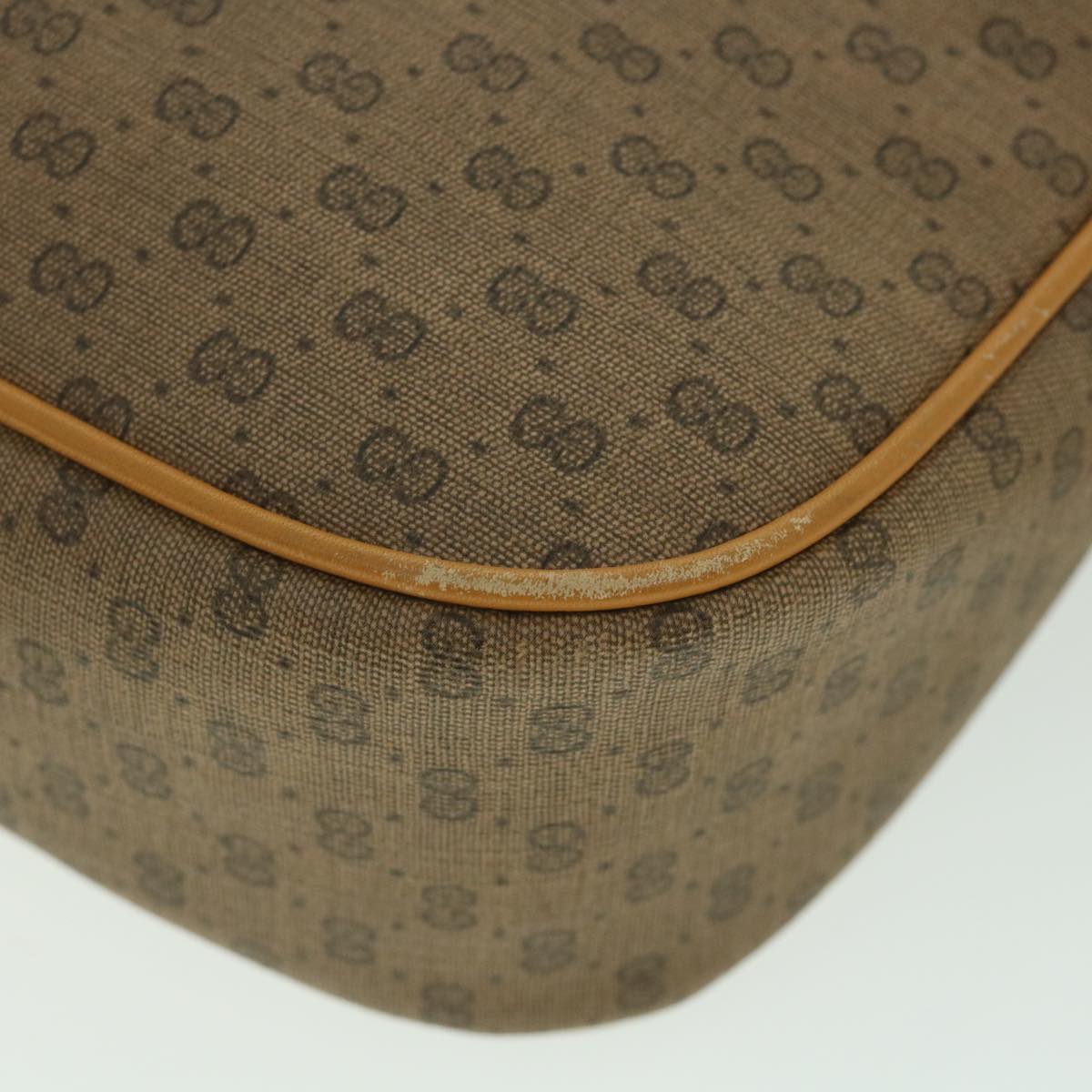 GUCCI Micro GG Supreme Shoulder Bag PVC Leather Beige 001 161 0439 bs9081