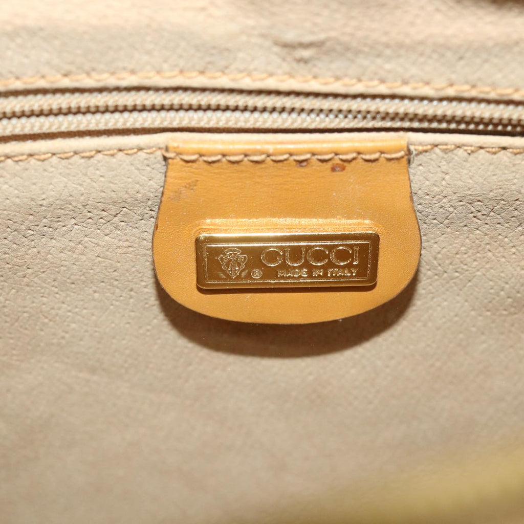 GUCCI Micro GG Supreme Shoulder Bag PVC Leather Beige 001 161 0439 bs9081