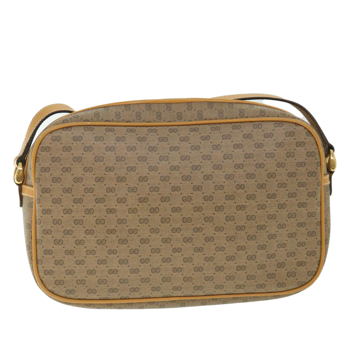 GUCCI Micro GG Supreme Shoulder Bag PVC Leather Beige 001 161 0439 bs9081