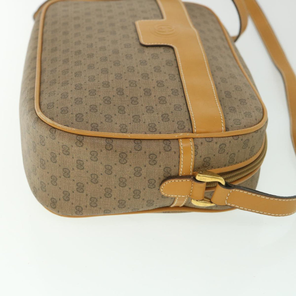 GUCCI Micro GG Supreme Shoulder Bag PVC Leather Beige 001 161 0439 bs9081