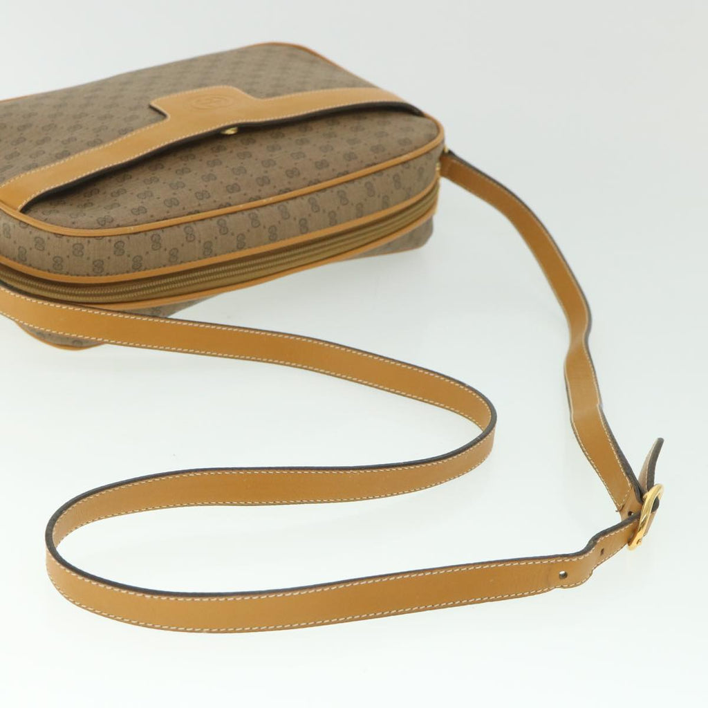 GUCCI Micro GG Supreme Shoulder Bag PVC Leather Beige 001 161 0439 bs9081