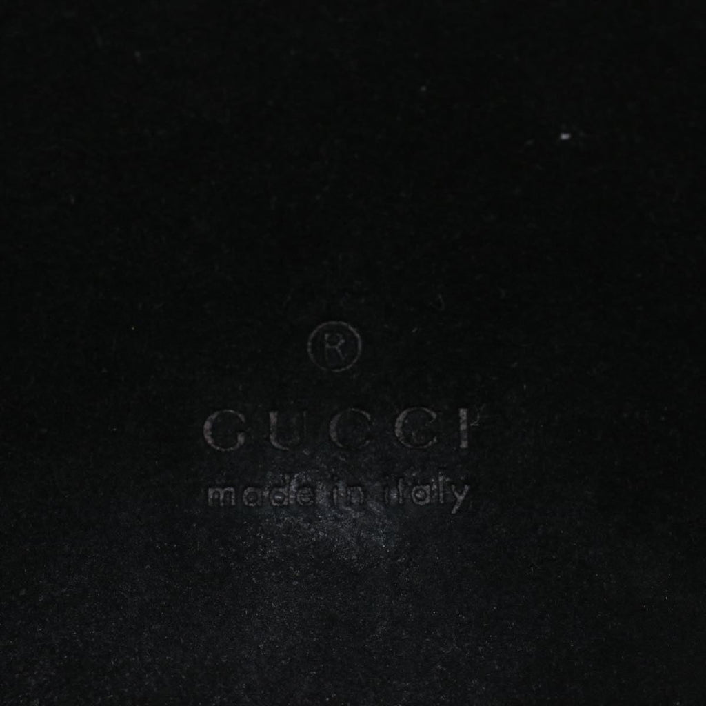 GUCCI Bamboo Shoulder Bag Suede Black 001 3289 2404 bs9084