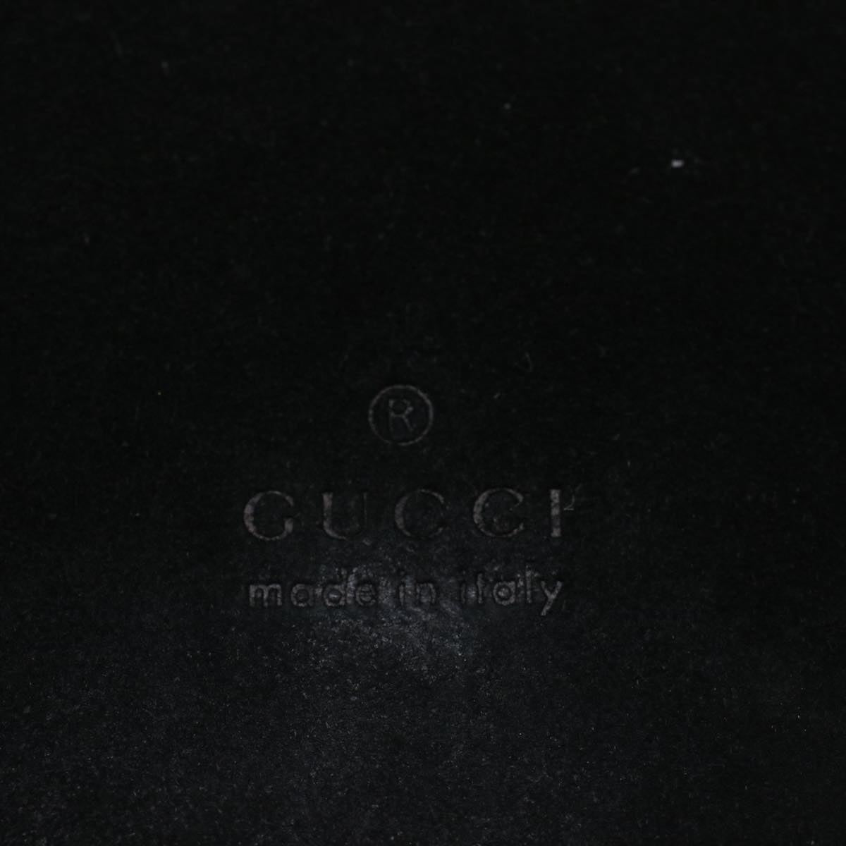 GUCCI Bamboo Shoulder Bag Suede Black 001 3289 2404 bs9084